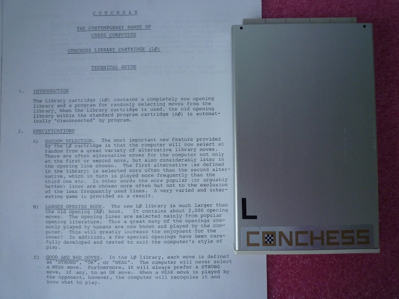 Conchess Library module  1 20 x 20