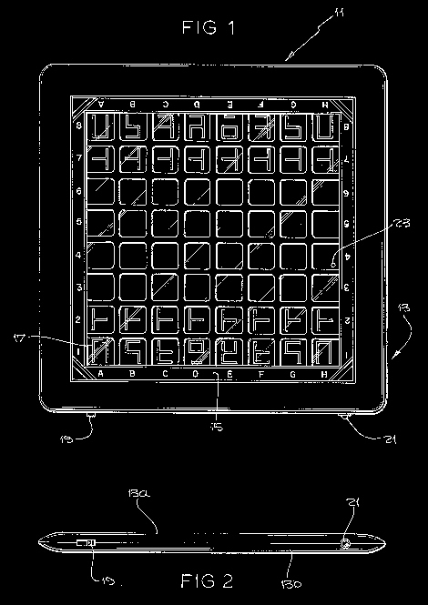 LED Chessboard for Chess Computer neg