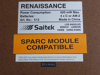 Saitek Renaissance Sparc  13  15 x 15